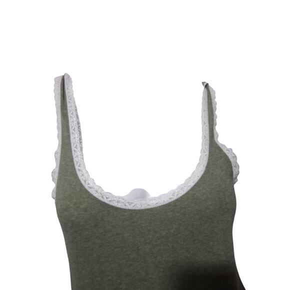 Y2K Vtg Gap Womens size Large Lace Cotton Grungecore Preppy Academia Cami Top - Picture 3 of 12